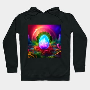 Neon Egg in Fairy Garden Hoodie